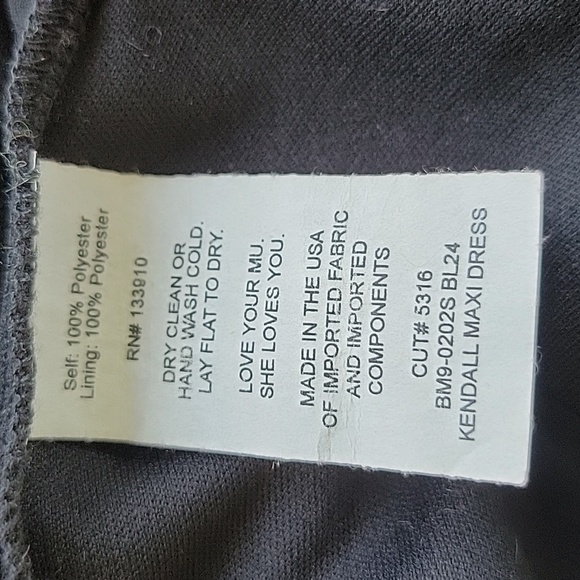 Show Me Your MuMu Kendall Maxi Dress Size X-Small Black NWOT - Picture 13 of 14